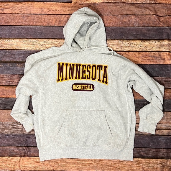 Minnesota Golden Gophers Basketball Vintage Hoodie Pullover Sweatshirt - Picture 1 of 3